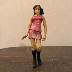 Stephanie McMahon 2001 WWE Titan Tron Live Jakks Pacific Figure Pink Dress